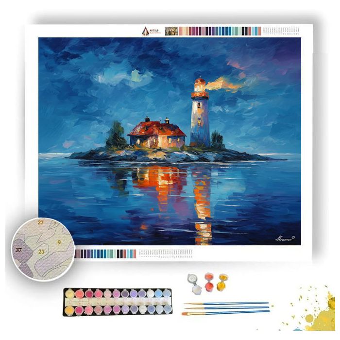 AUSTRALIAN ISLAND LIGHT - Paint by Numbers Full Kit