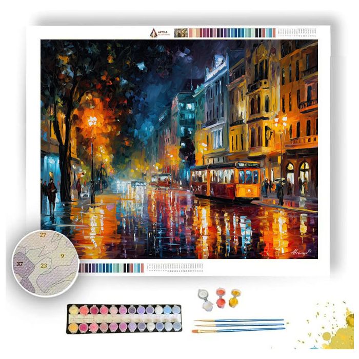 BUENOS AIRES RAIN STREET - Paint by Numbers Full Kit