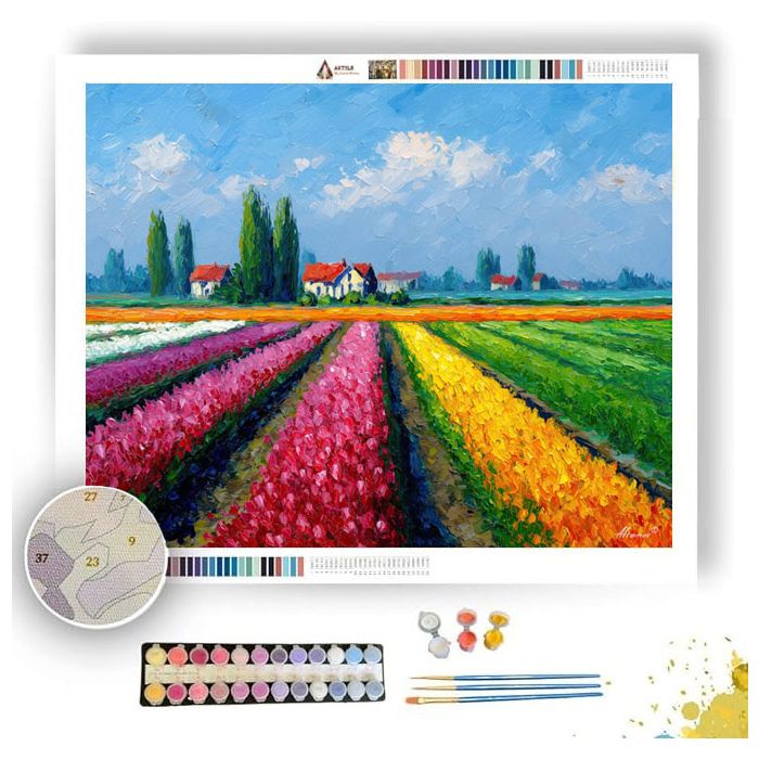DUTCH TULIP FARM - Paint by Numbers Full Kit