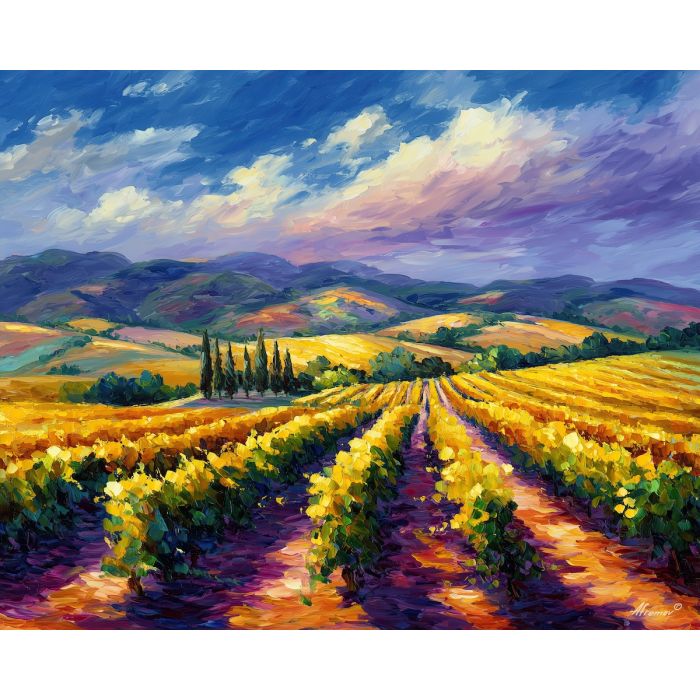 adelaide vineyards,wine region,oil painting,afremov style