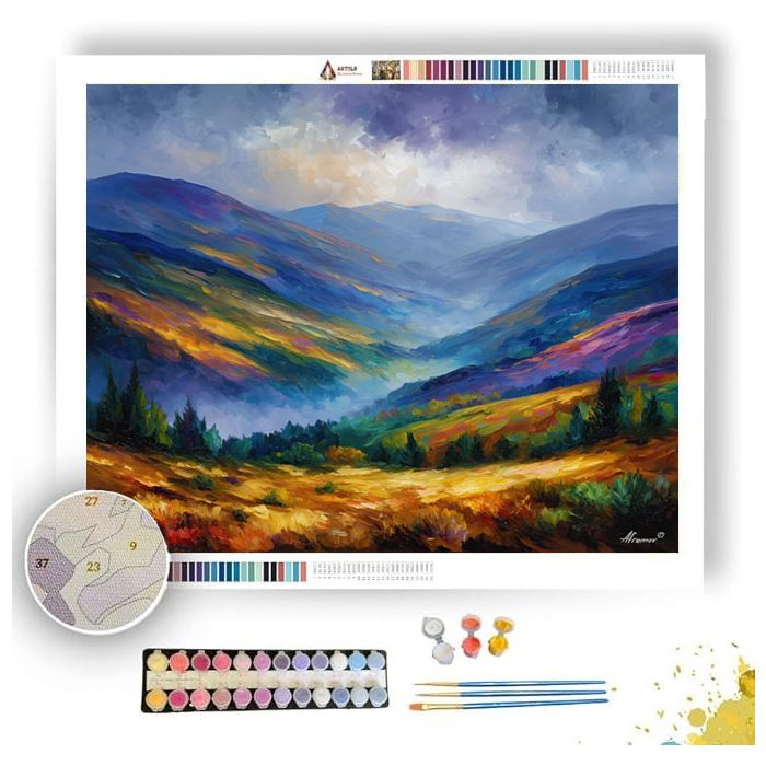 WICKLOW MOUNTAINS MIST - Paint by Numbers Full Kit