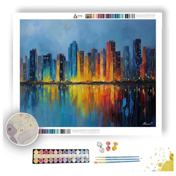 SAO PAULO SKYLINE - Paint by Numbers Full Kit