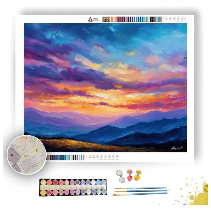 SWEDISH MOUNTAIN RIDGE - Paint by Numbers Full Kit