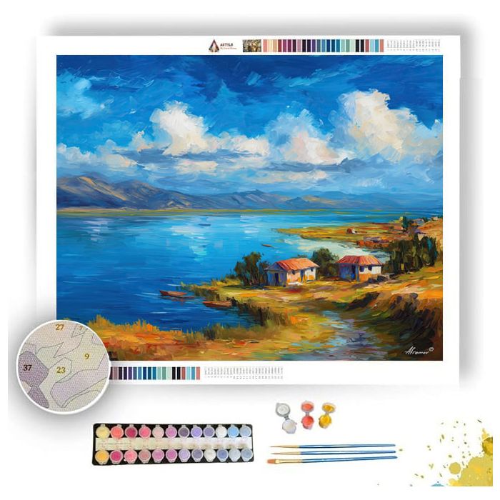 LAKE TITICACA SHORE - Paint by Numbers Full Kit