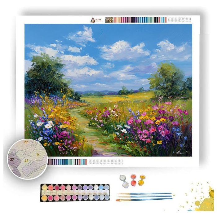SWEDISH SUMMER MEADOW - Paint by Numbers Full Kit