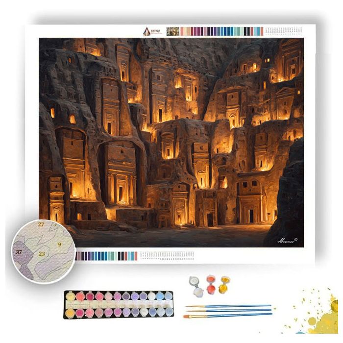 PETRA ROSE LIGHT - Paint by Numbers Full Kit