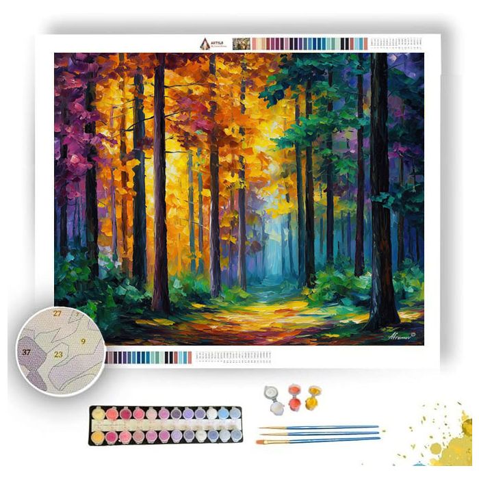 SWEDISH AUTUMN FOREST - Paint by Numbers Full Kit