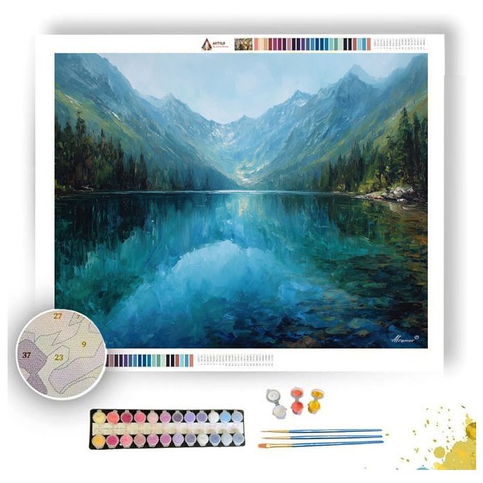 NELSON LAKES STILLNESS - Paint by Numbers Full Kit