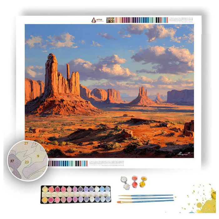 MONUMENT VALLEY DAWN - Paint by Numbers Full Kit