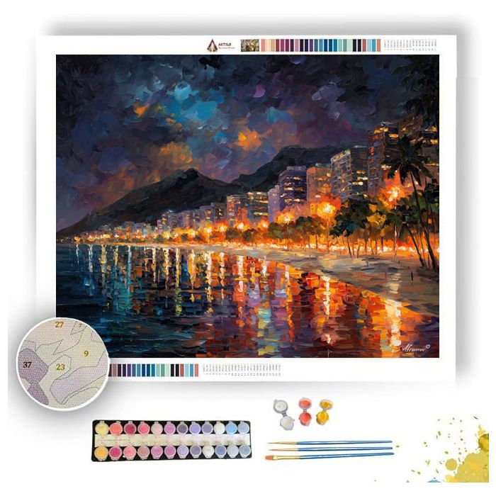 RIO NIGHT LIGHTS - Paint by Numbers Full Kit