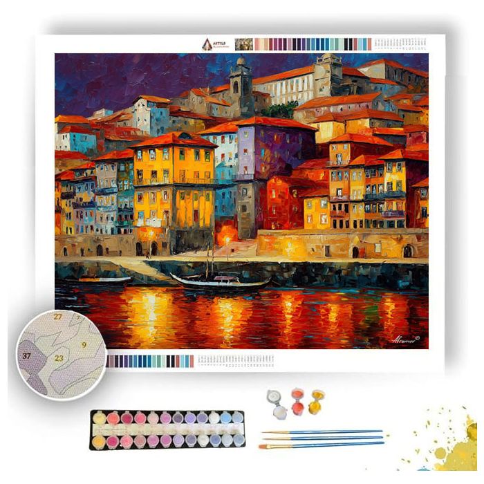 PORTO RIVERFRONT - Paint by Numbers Full Kit