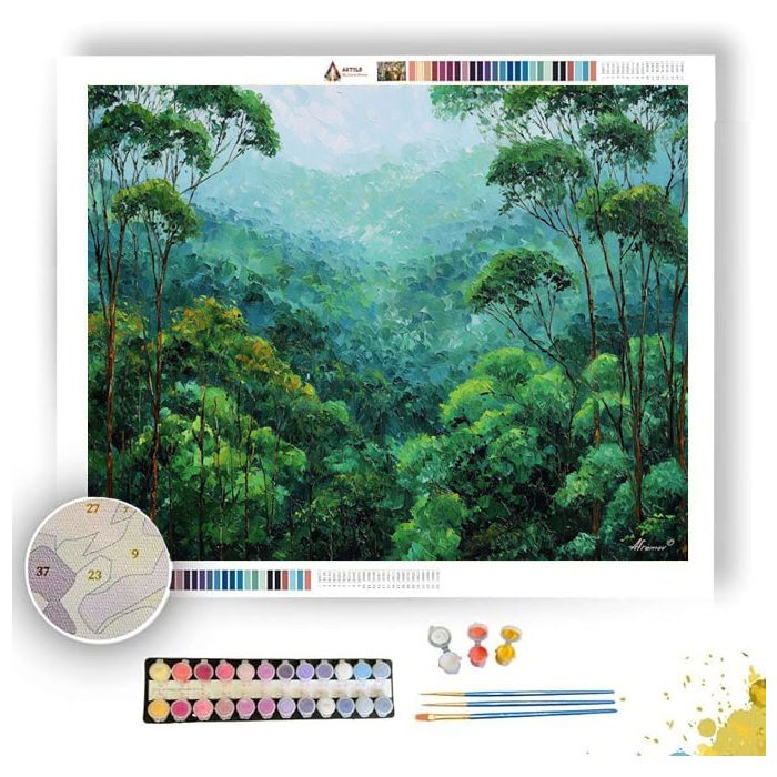 AMAZON CANOPY VIEW - Paint by Numbers Full Kit