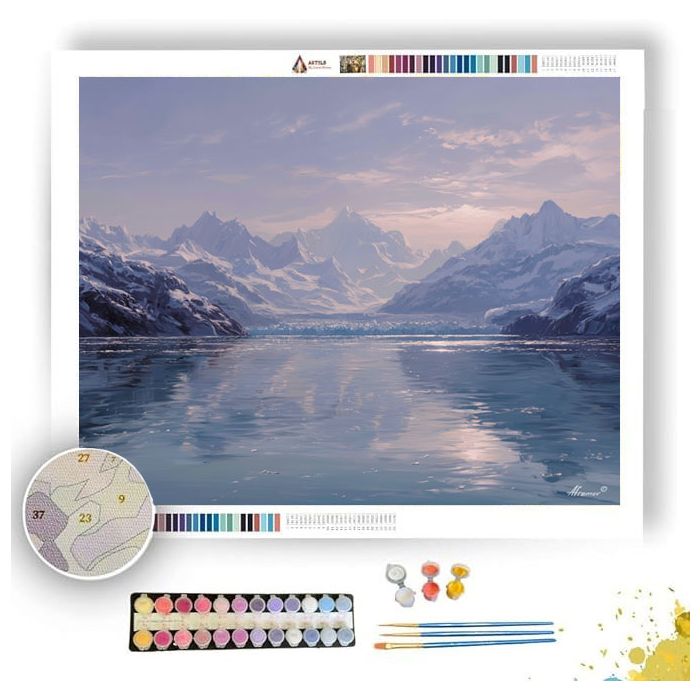 ALASKAN GLACIER BAY - Paint by Numbers Full Kit