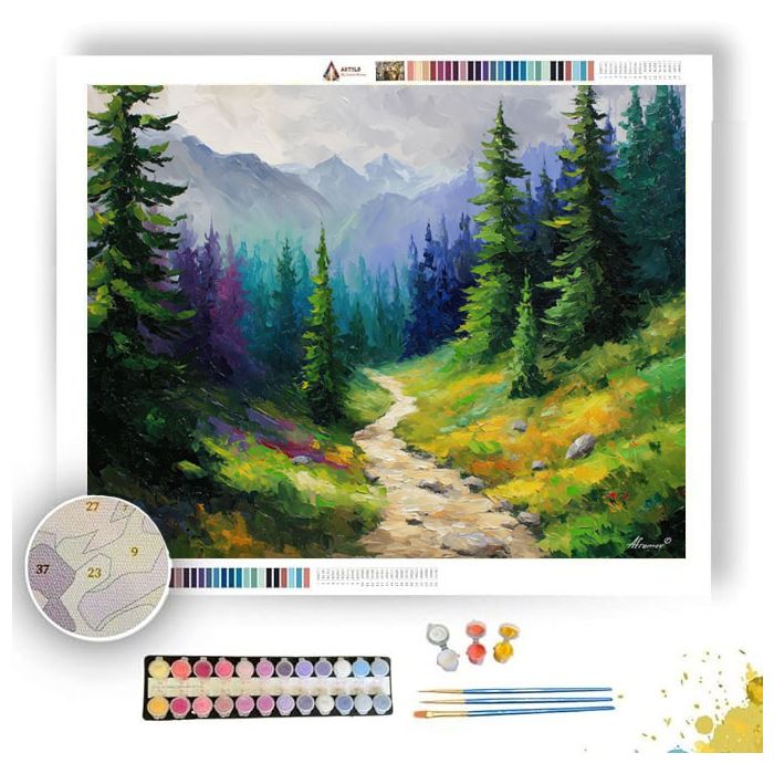 WHISTLER ALPINE PATH - Paint by Numbers Full Kit