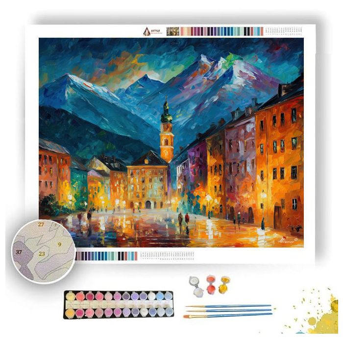 BOLZANO ALPINE TOWN - Paint by Numbers Full Kit