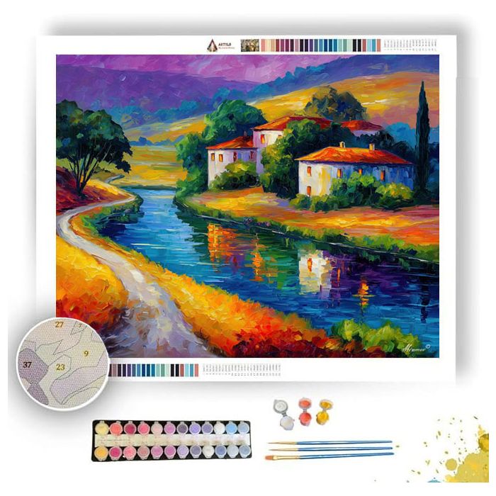 SPANISH RIVER CURVE - Paint by Numbers Full Kit