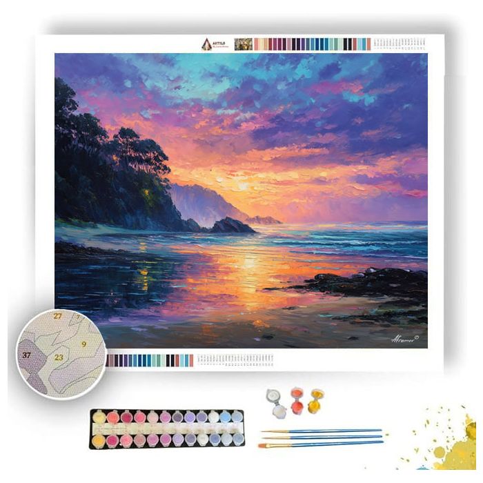 AUSTRALIAN COAST DAWN - Paint by Numbers Full Kit