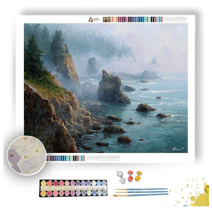 OLYMPIC COAST FOG - Paint by Numbers Full Kit