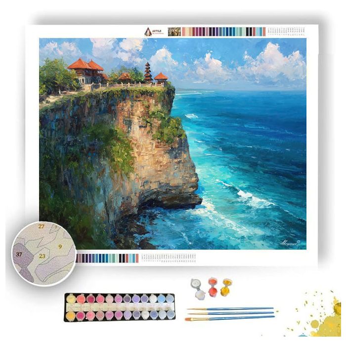 ULUWATU CLIFF TEMPLE - Paint by Numbers Full Kit