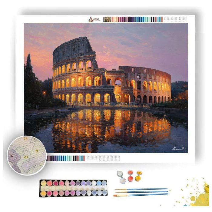 COLOSSEUM EVENING - Paint by Numbers Full Kit