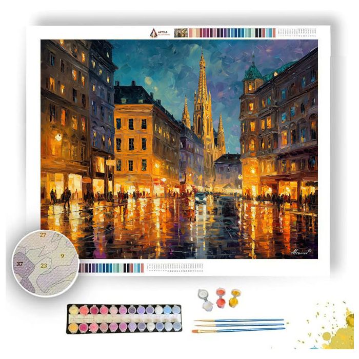 VIENNA EVENING GLOW - Paint by Numbers Full Kit