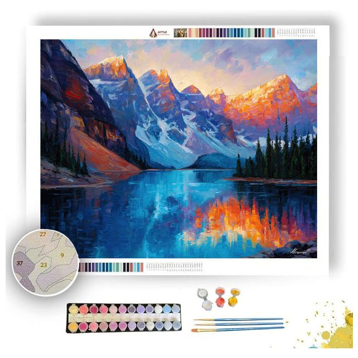 MORAINE LAKE DAWN - Paint by Numbers Full Kit