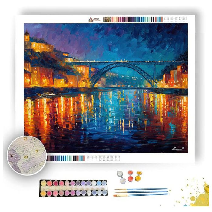 PORTO BRIDGE VIEW - Paint by Numbers Full Kit