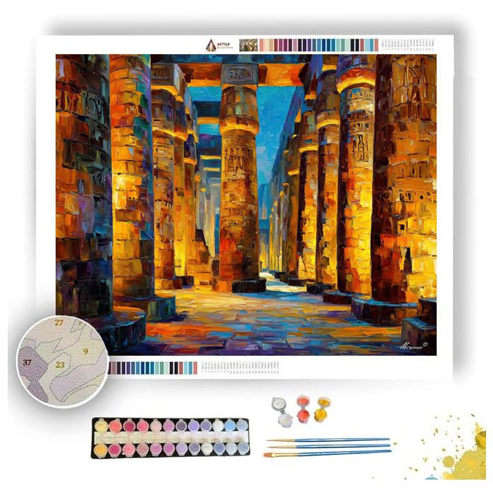 KARNAK COLUMNS - Paint by Numbers Full Kit