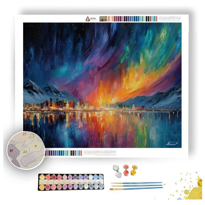 AURORA ICE CITY - Paint by Numbers Full Kit