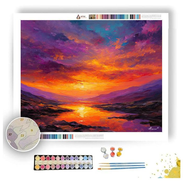 GLOWING HORIZON REALM - Paint by Numbers Full Kit