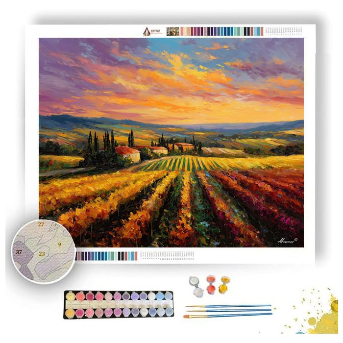 ISTRIA VINEYARD HILLS - Paint by Numbers Full Kit