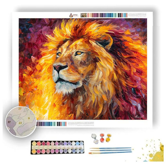 EMBER MANE LION - Paint by Numbers Full Kit