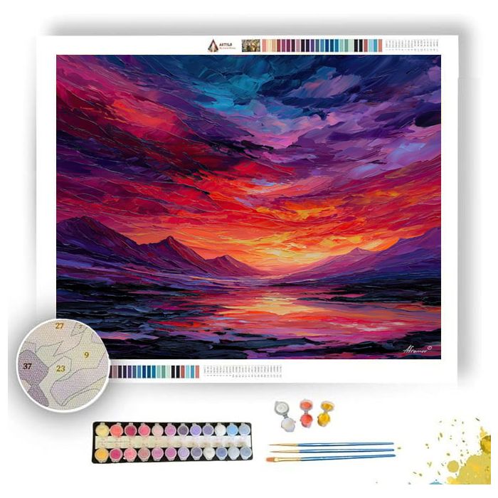 OBSIDIAN DESERT REALM - Paint by Numbers Full Kit