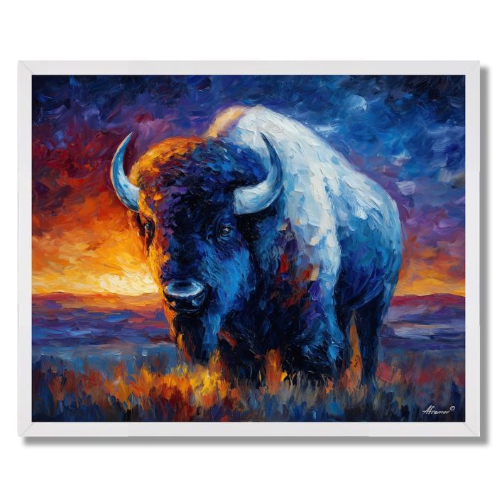 GLOWHORN BISON - FRAMED