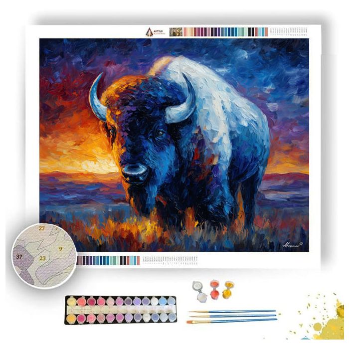 GLOWHORN BISON - Paint by Numbers Full Kit