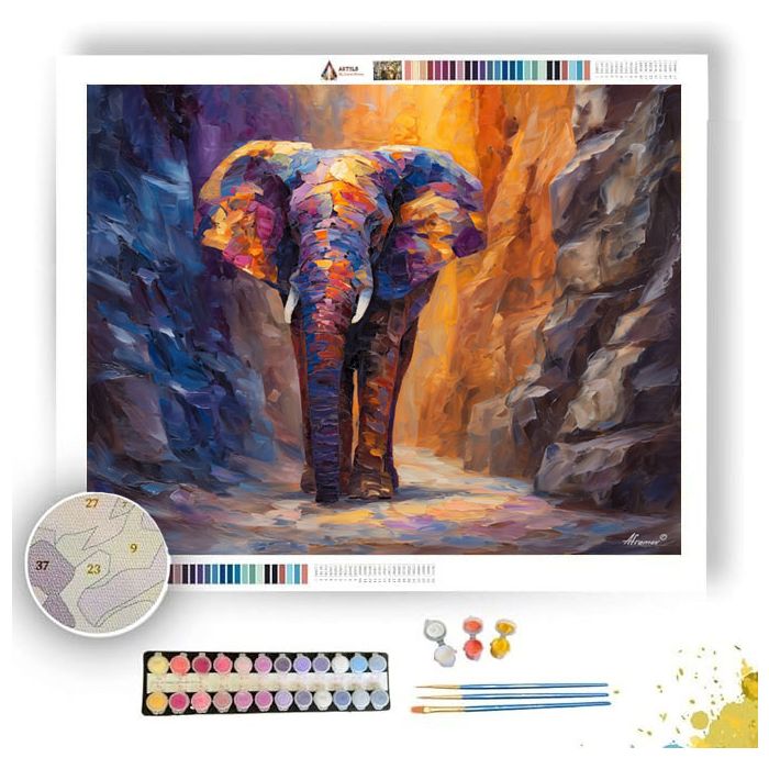 STONEBACK ELEPHANT - Paint by Numbers Full Kit