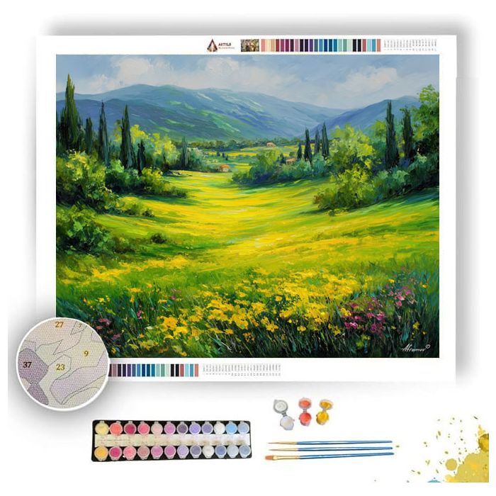 CROATIAN SPRING MEADOW - Paint by Numbers Full Kit