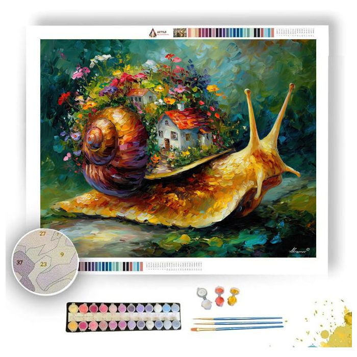 GARDEN SNAIL GIANT - Paint by Numbers Full Kit