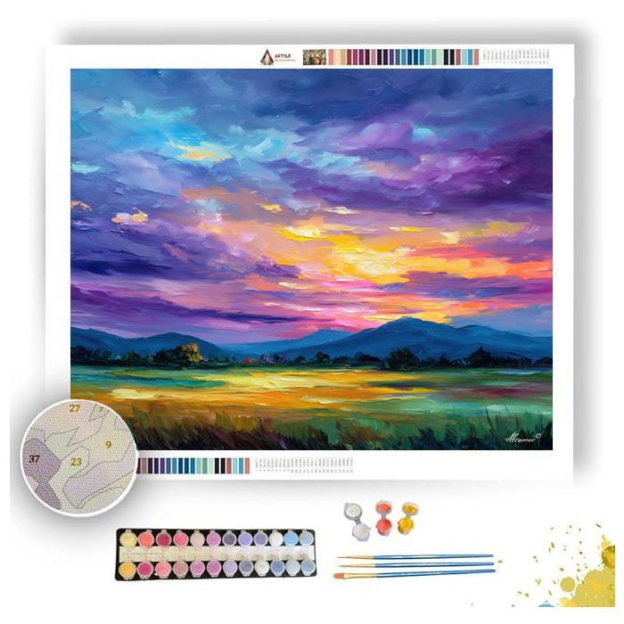 TWILIGHT SKY PLAINS - Paint by Numbers Full Kit