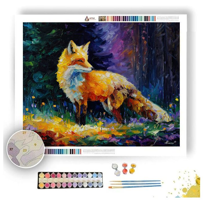 CRYSTAL FOX GLADE - Paint by Numbers Full Kit