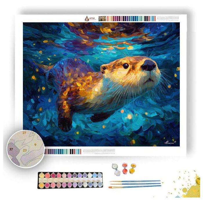 RIVER SPIRIT OTTER - Paint by Numbers Full Kit