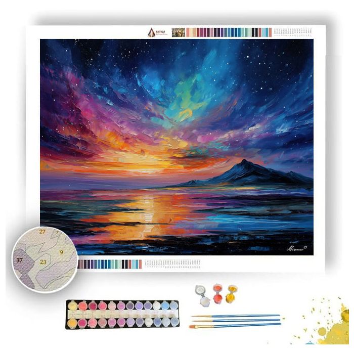 AURORA GLASS DESERT - Paint by Numbers Full Kit