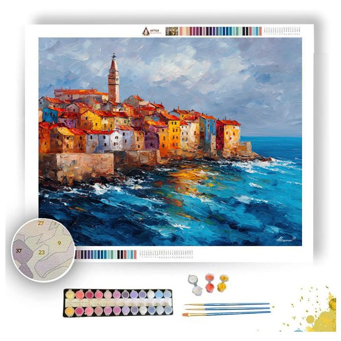 ISTRIA COAST TOWN - Paint by Numbers Full Kit