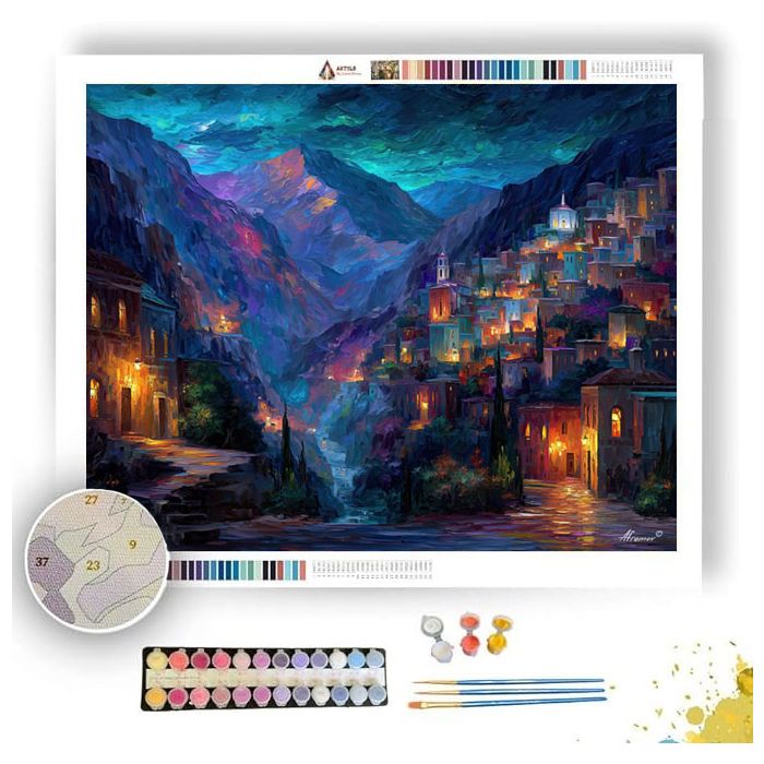 VEILED MOUNTAIN KINGDOM - Paint by Numbers Full Kit