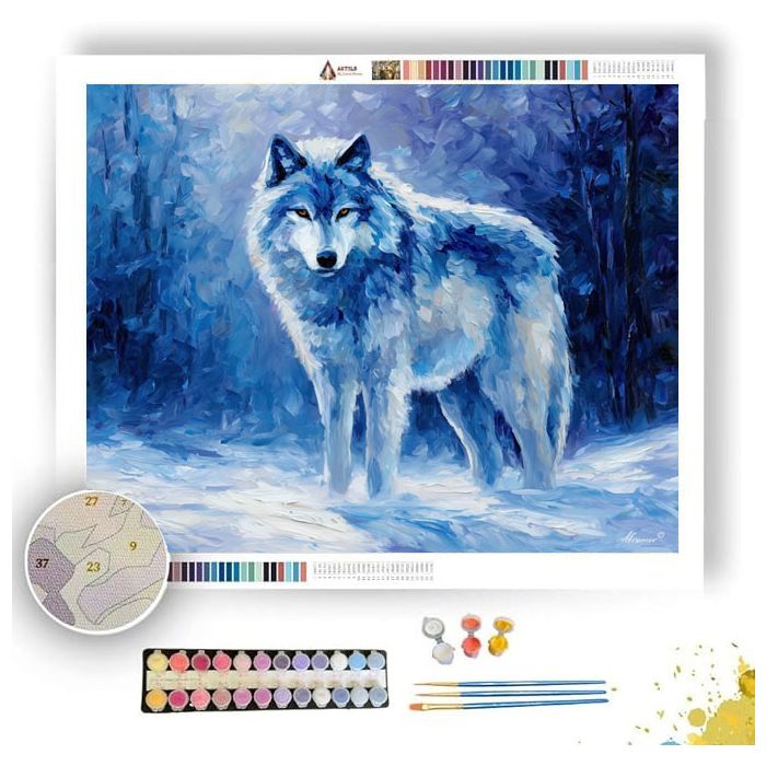 FROSTFUR WOLF - Paint by Numbers Full Kit