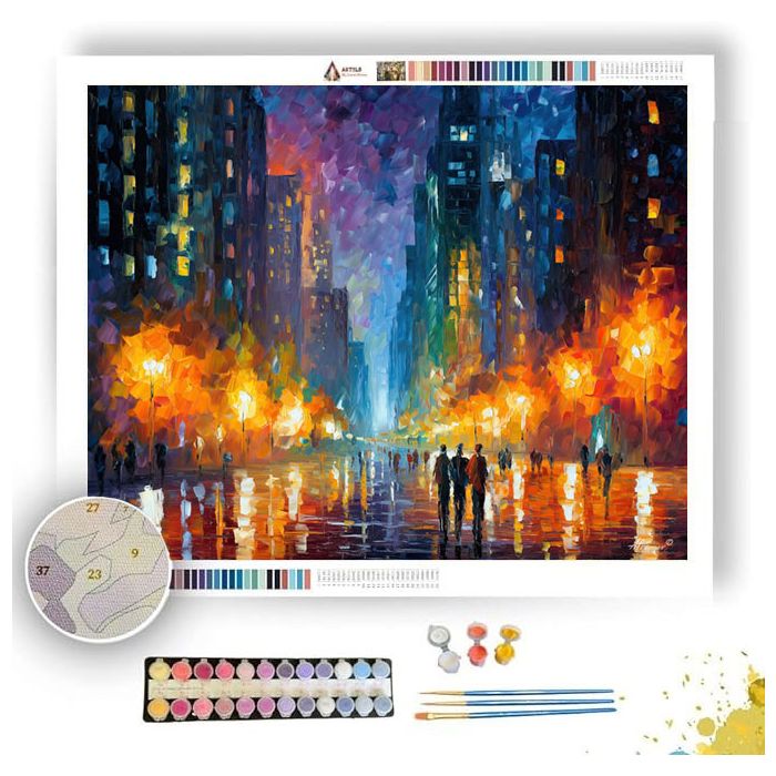 AURORA TOWER CITY - Paint by Numbers Full Kit
