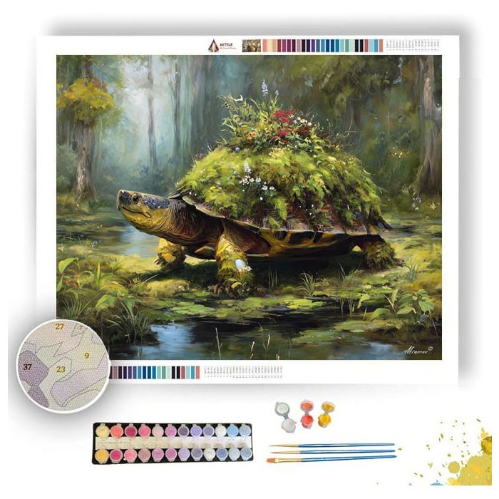 MOSSBACK TURTLE - Paint by Numbers Full Kit