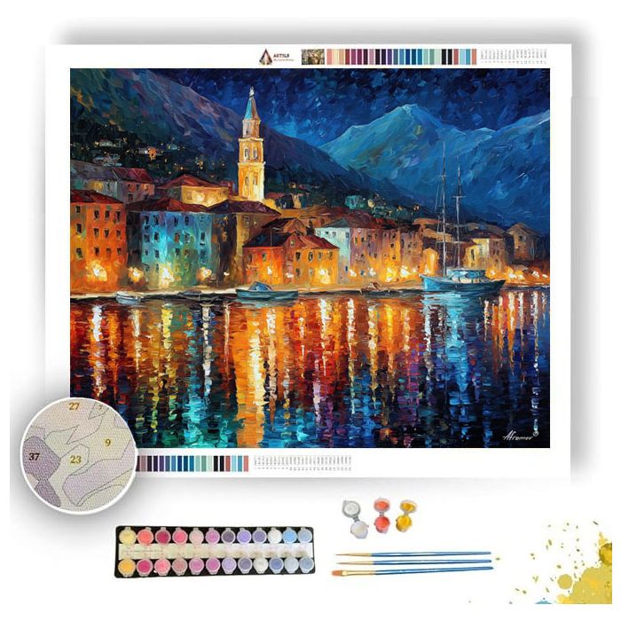 CRYSTAL HARBOR CITY - Paint by Numbers Full Kit