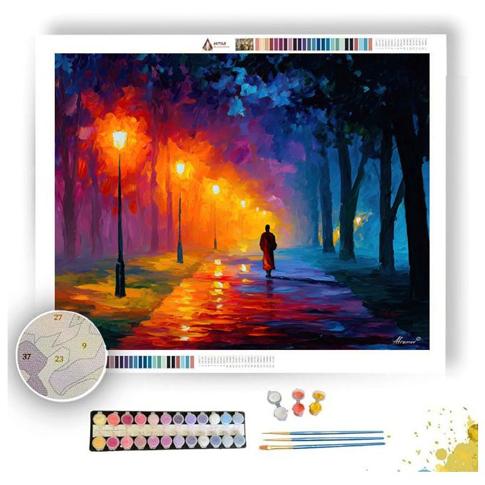 DAWN PATH MONK - Paint by Numbers Full Kit
