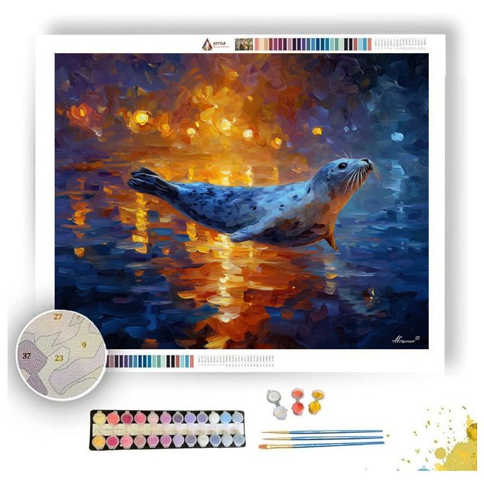 MOONPOOL SEAL - Paint by Numbers Full Kit